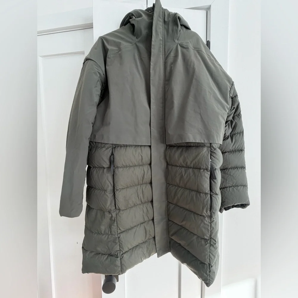 Adidas Men’s Olive Myshelter‎ Climaheat Parka Down Coat sz large